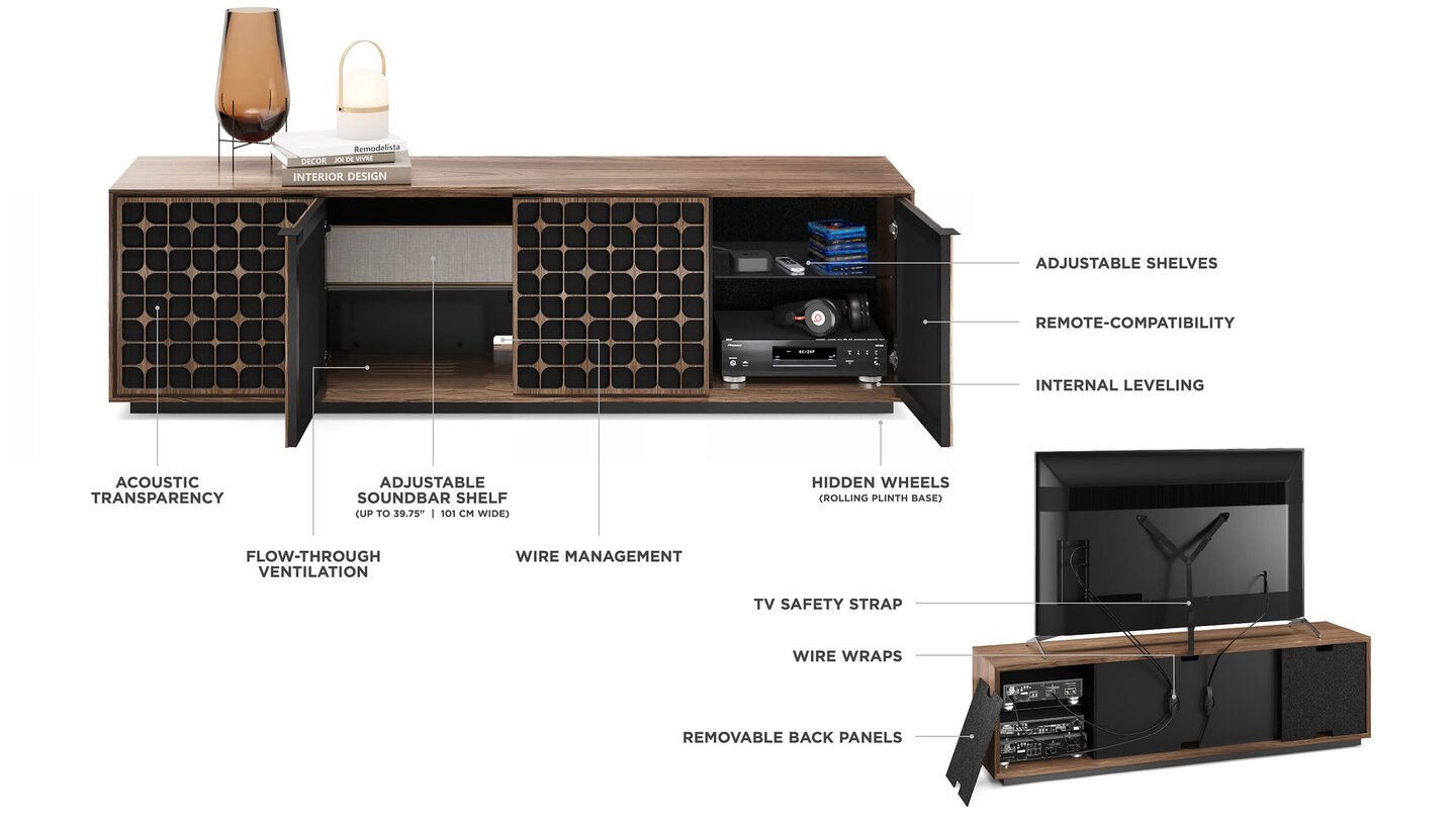 Elements 8703-CS Media + Storage Cabinet