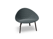 Adell 4 Leg Wood Lounge Chair With Fully Upholstered lounge chair Arper 