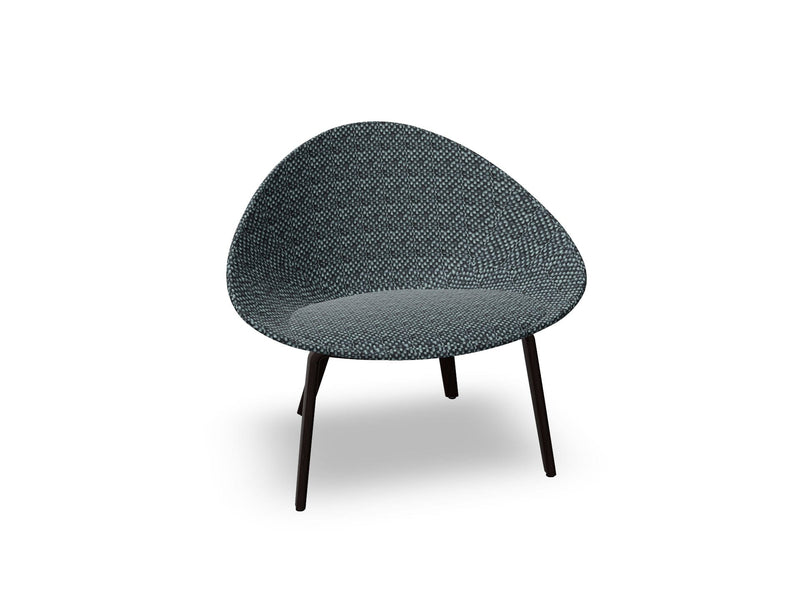 Adell 4 Leg Wood Lounge Chair With Fully Upholstered lounge chair Arper 