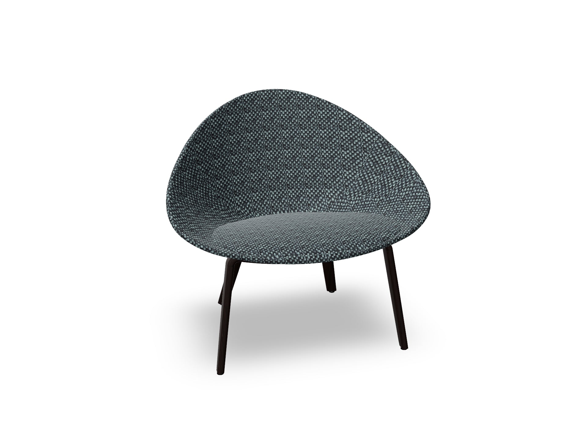 Adell 4 Leg Wood Lounge Chair With Fully Upholstered