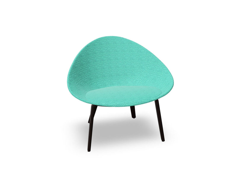Adell 4 Leg Wood Lounge Chair With Fully Upholstered lounge chair Arper 