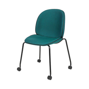 Beetle Meeting Chair 4 Legs with Castors - Fully Upholstered