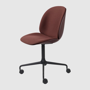 Beetle Meeting Chair 4-Star Base with Castors - Front Upholstered