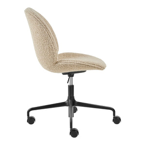 Beetle Meeting Chair 4-Star Base with Castors - Height Adjustable - Fully Upholstered