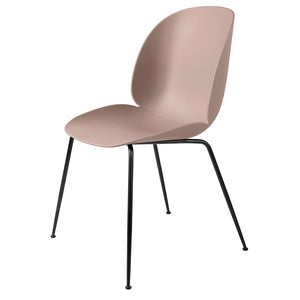 Beetle Dining Chair with Conic Base - Unupholstered Chairs Gubi Black Matte Base Sweet Pink 