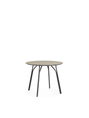 Tree Dining Table Dining Tables Woud Beige + Black Round - 35.4" 