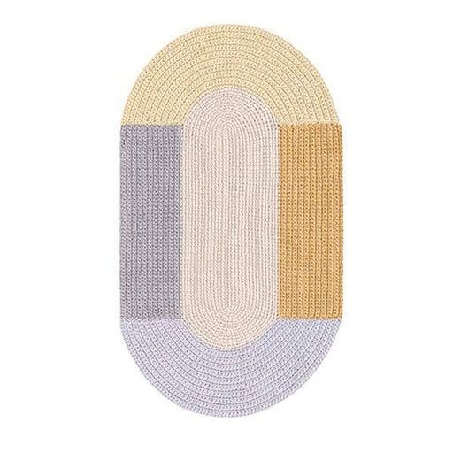 Crochet Mono Rug Rug Gan Beige 