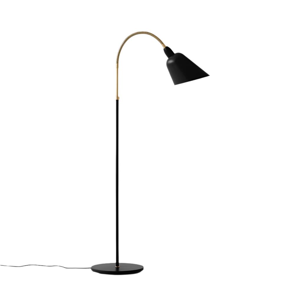 Bellevue Floor Lamp AJ7 Floor Lamps &amp;Tradition Black and Brass 