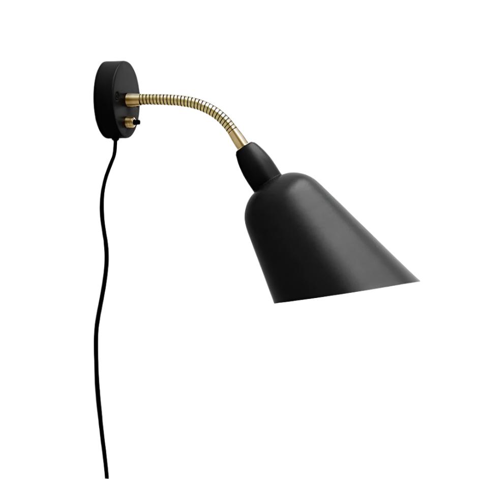 Bellevue Wall Lamp AJ9 wall lamp &Tradition Black and Brass 