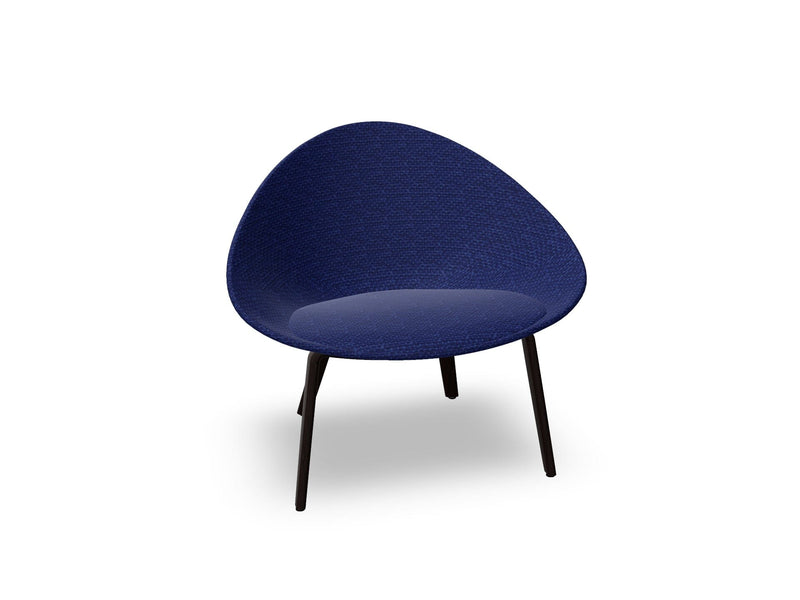 Adell 4 Leg Wood Lounge Chair With Fully Upholstered lounge chair Arper 