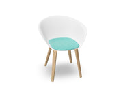 Duna 02 Wood Leg Chair With Seat Cushion Chairs Arper 