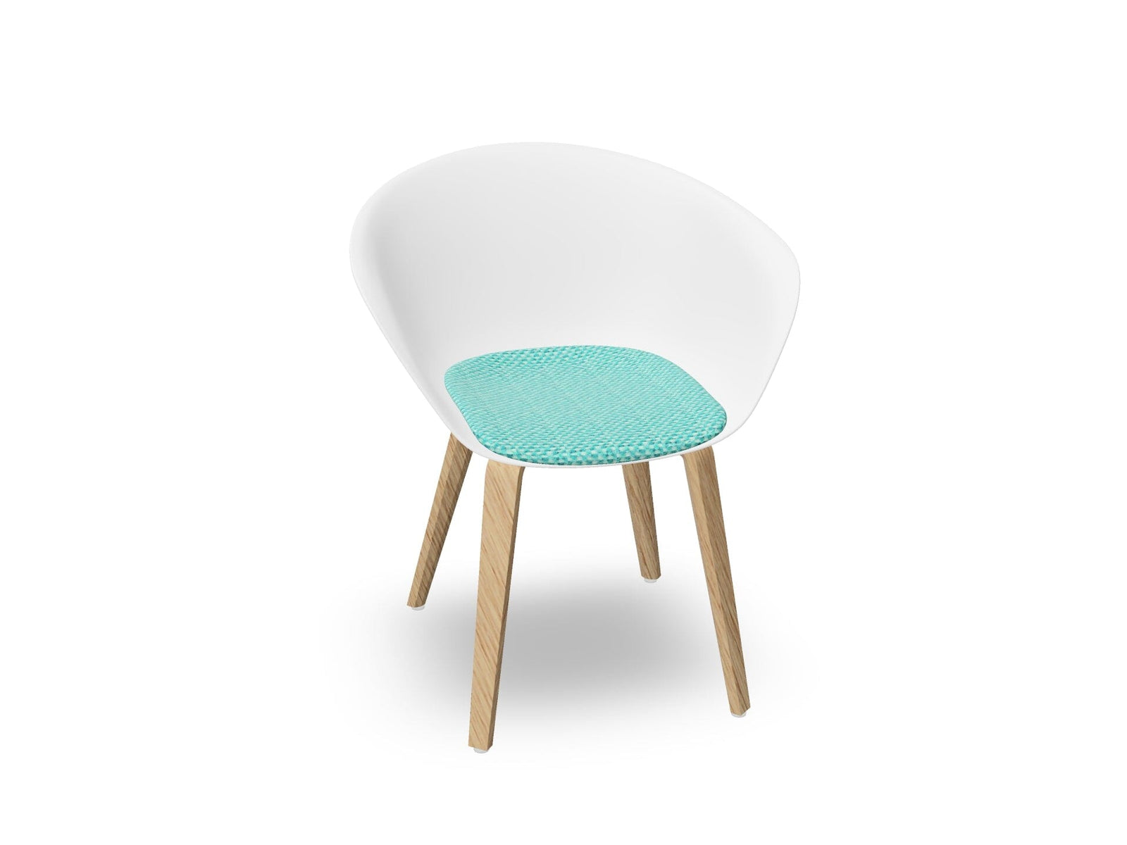 Duna 02 Wood Leg Chair With Seat Cushion Chairs Arper 