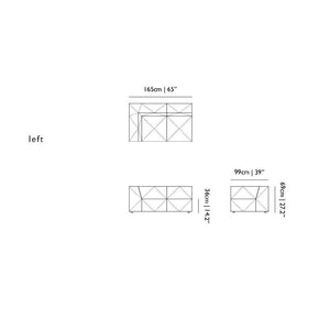 BFF Modular Sofa - Double Element Single Armrest High