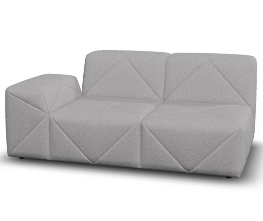 BFF Modular Sofa - Double Element Single Armrest Low