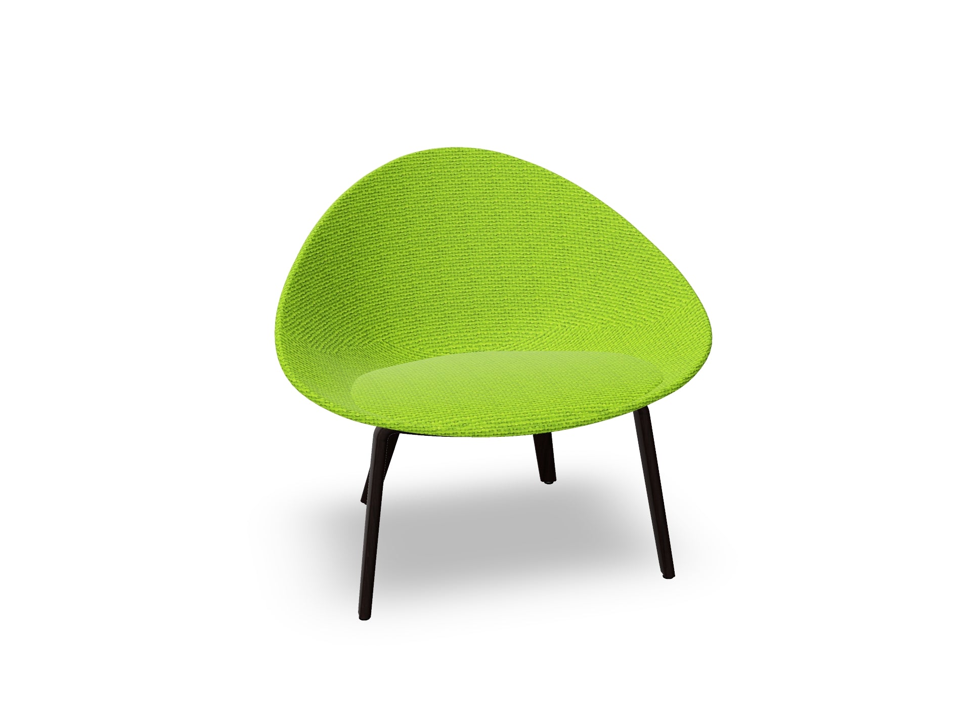 Adell 4 Leg Wood Lounge Chair With Fully Upholstered