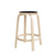 64 High Stool Stools Artek 25.5 inch legs natural lacquered, seat black linoleum 