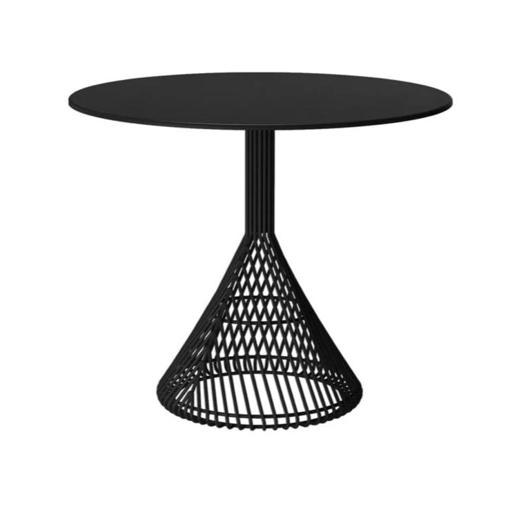 Bistro Table table Bend Goods Black Metal Top 