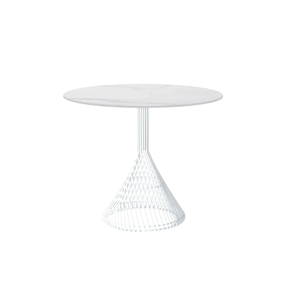 Bistro Table table Bend Goods White Ceramic Stone White +$400 