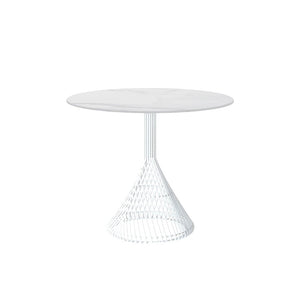 Bistro Table table Bend Goods White Ceramic Stone White +$400 
