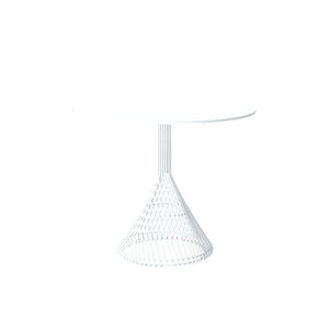 Bistro Table table Bend Goods White Metal Top 