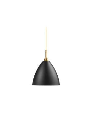 BL9 Pendant Lamp ceiling lights Gubi Small Brass/Soft Black Semi Matt 