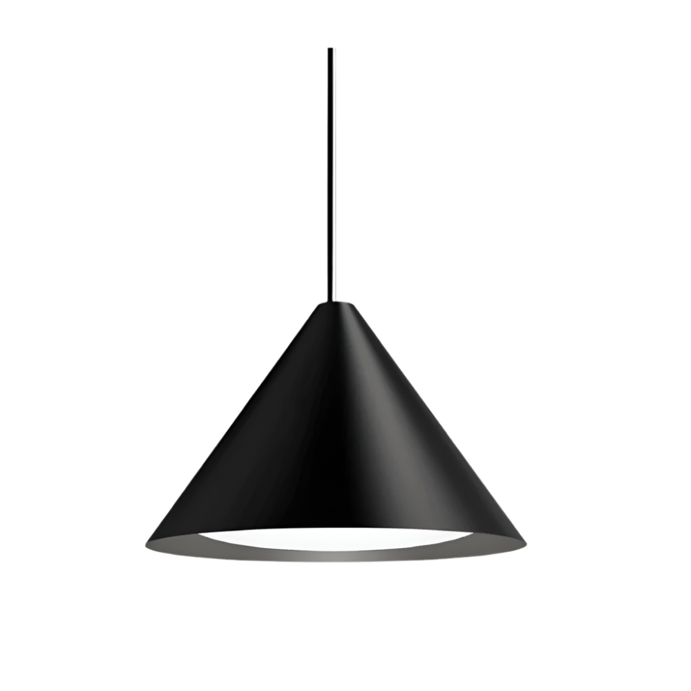 Keglen LED Pendant Pendant Lights Louis Poulsen Black 16 in LED 2700K