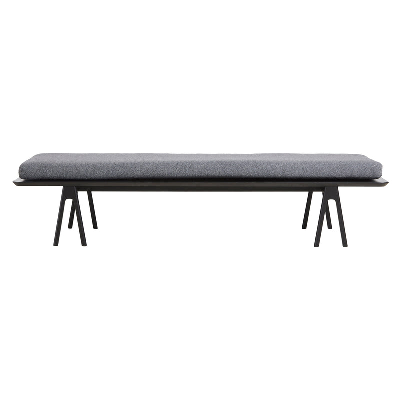 Level Daybed Beds Woud Black Painted Oak Without Pillow Dark Brown: Alpine 65