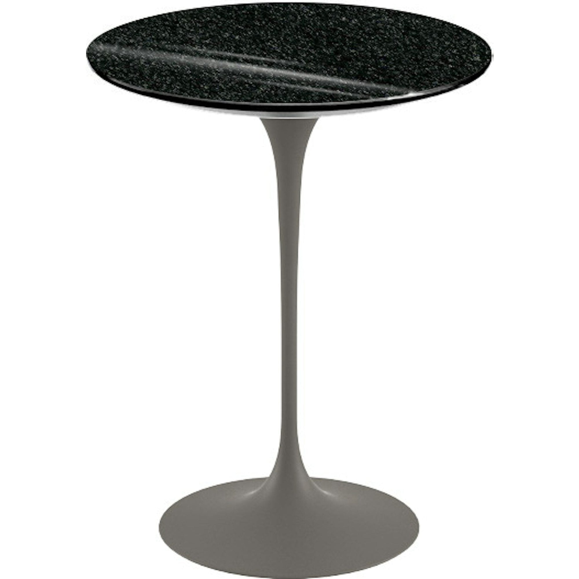 Saarinen Side Table - 16" Round side/end table Knoll Grey Black Andes, Granite 