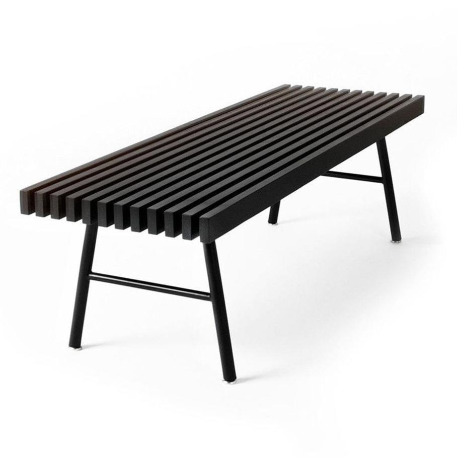 Transit Bench Benches Gus Modern Black Ash &amp; Black 