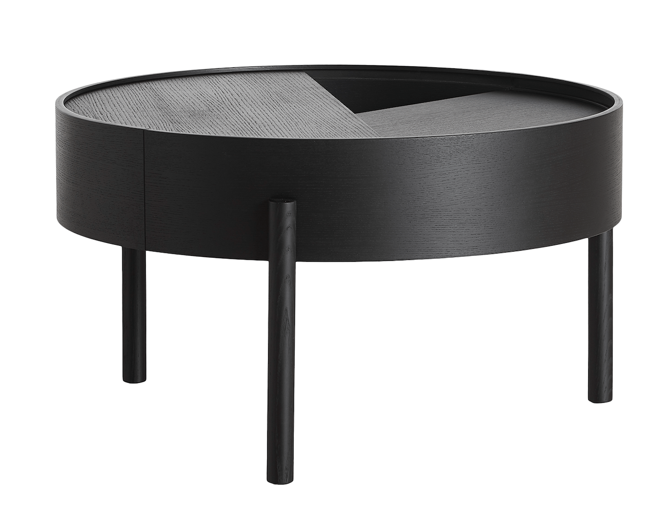 Arc Coffee Table Coffee table Woud Small Black Painted Ash 