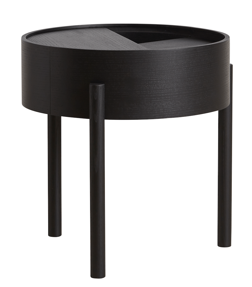 Arc Side Table side/end table Woud Black Pigmented Ash 