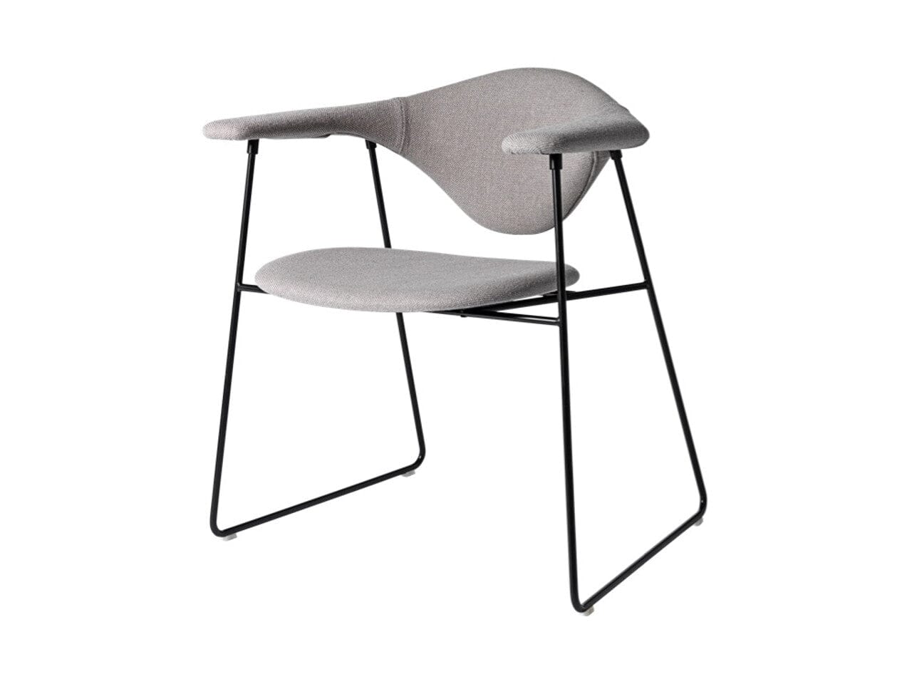 Masculo Lounge Chair - Sledge Base lounge chair Gubi 