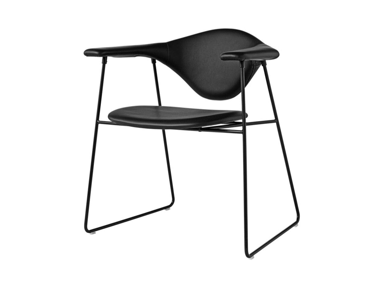 Masculo Lounge Chair - Sledge Base lounge chair Gubi 