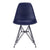 Eames Molded Plastic Side Chair, Herman Miller x HAY Side/Dining herman miller Black Blue 