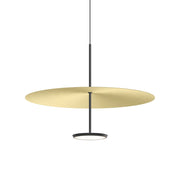 Sky Dome Pendant Pendant Lights Pablo 24" - Matte Black + Brushed Brass 