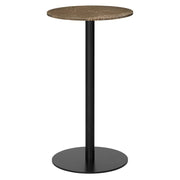 1.0 Bar Table bar height tables Gubi Small Black base Brown Emperador Marble