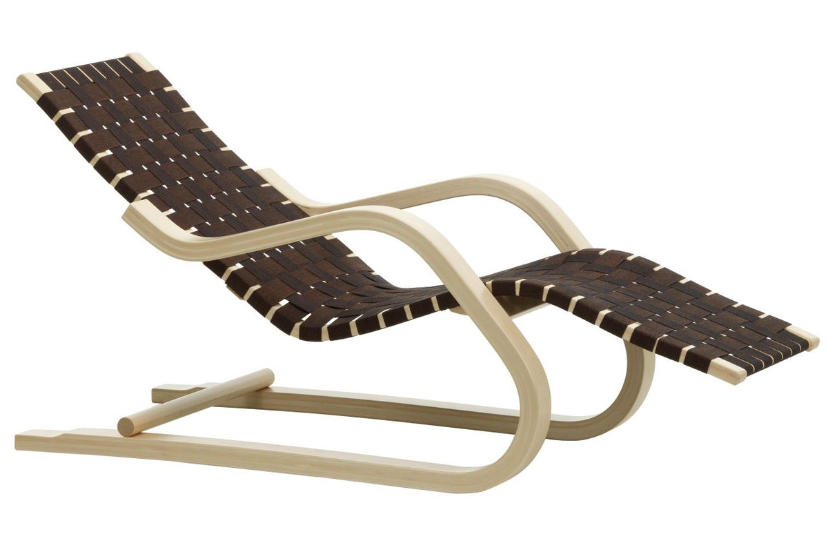 Lounge Chair 43 Lounge Chair Artek Black / Brown Webbing 