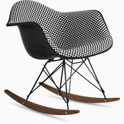 Eames Molded Plastic Armchair Rocker Base Upholstered rocking chairs herman miller 