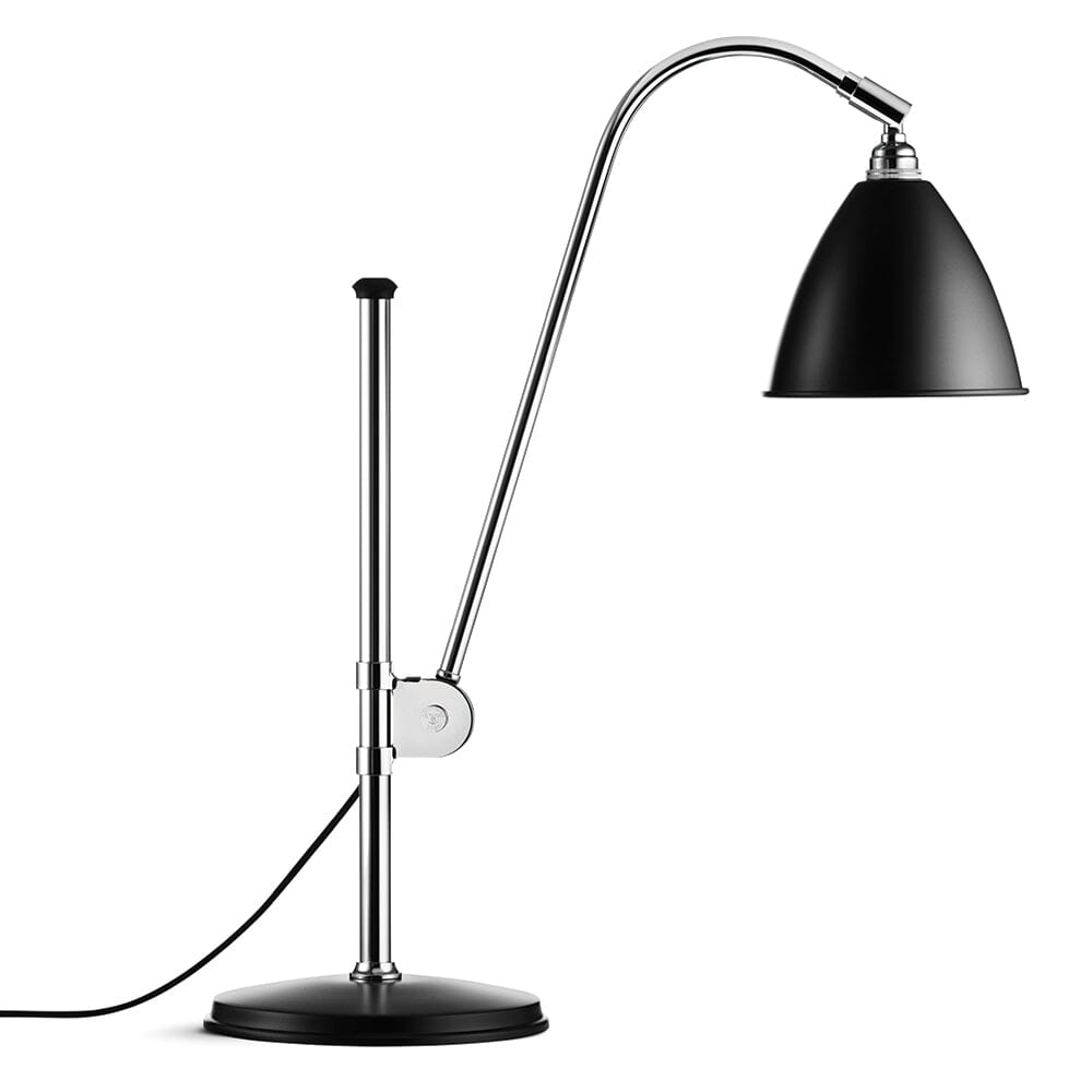 BL1 Table Lamp Table Lamps Gubi Black Semi Matt Chrome 