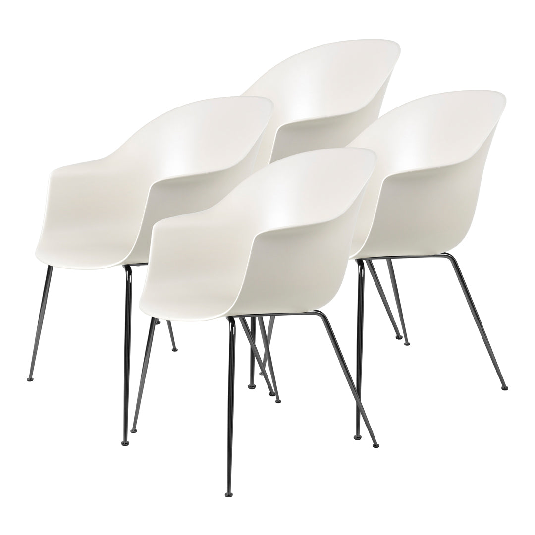 Bat Conic Base Dining Chair - Unupholstered