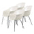 Bat Conic Base Dining Chair - Unupholstered