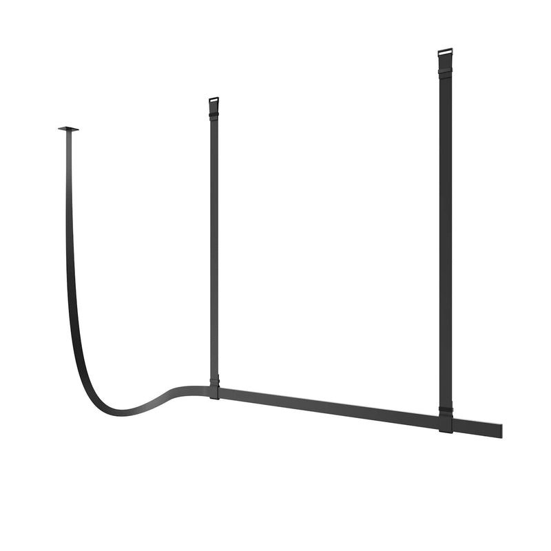 Belt - Leather Wrapped Linear Pendant Pendant Lights Flos Black 