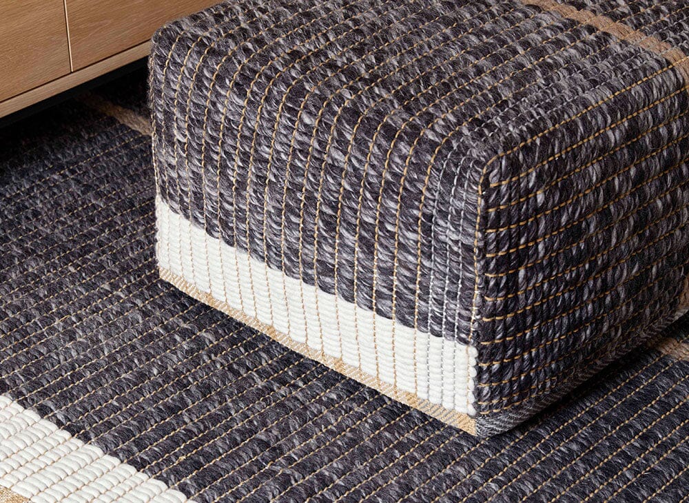 Reversible Pouf Rug Gan 