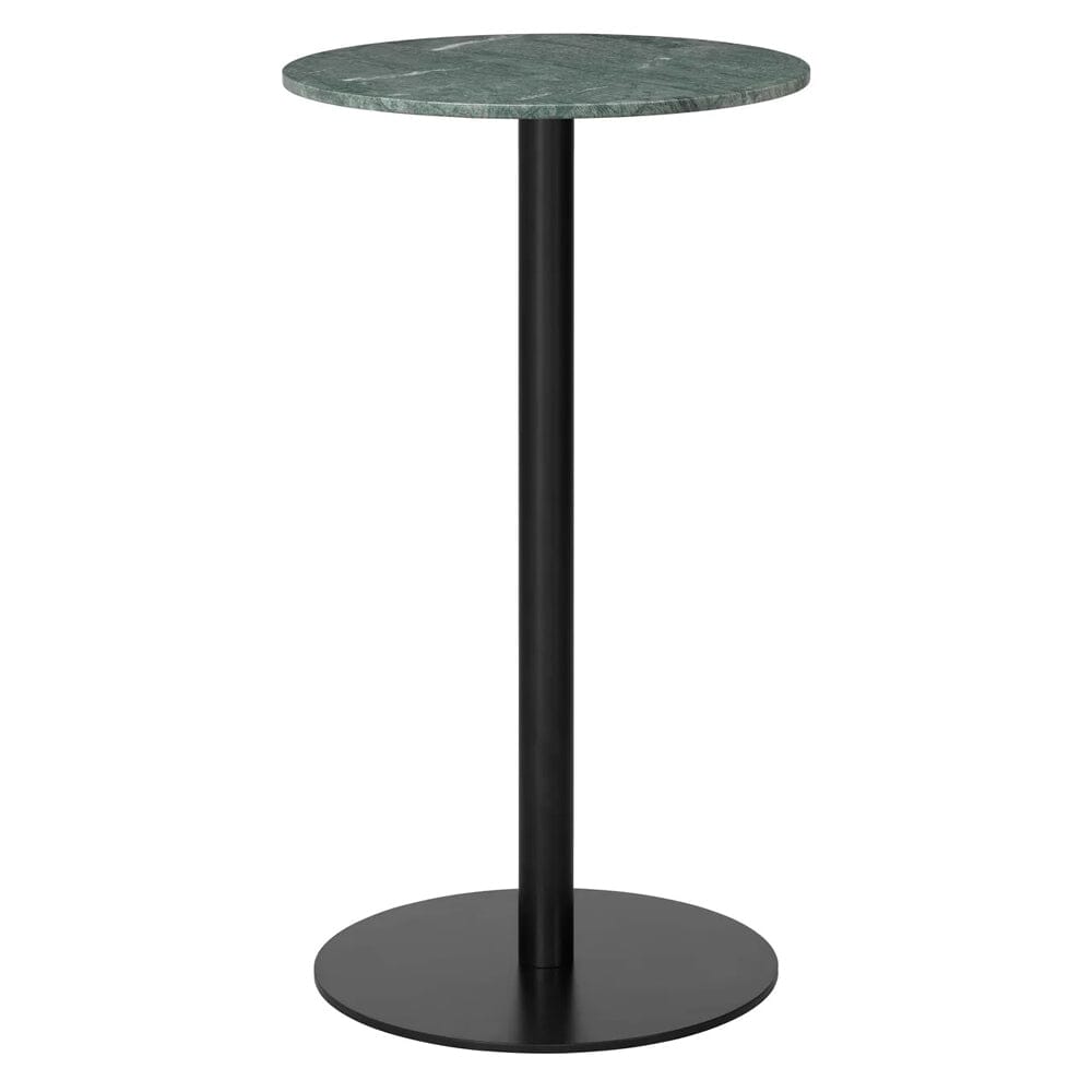 1.0 Bar Table bar height tables Gubi Small Black base Green Guatemala Marble