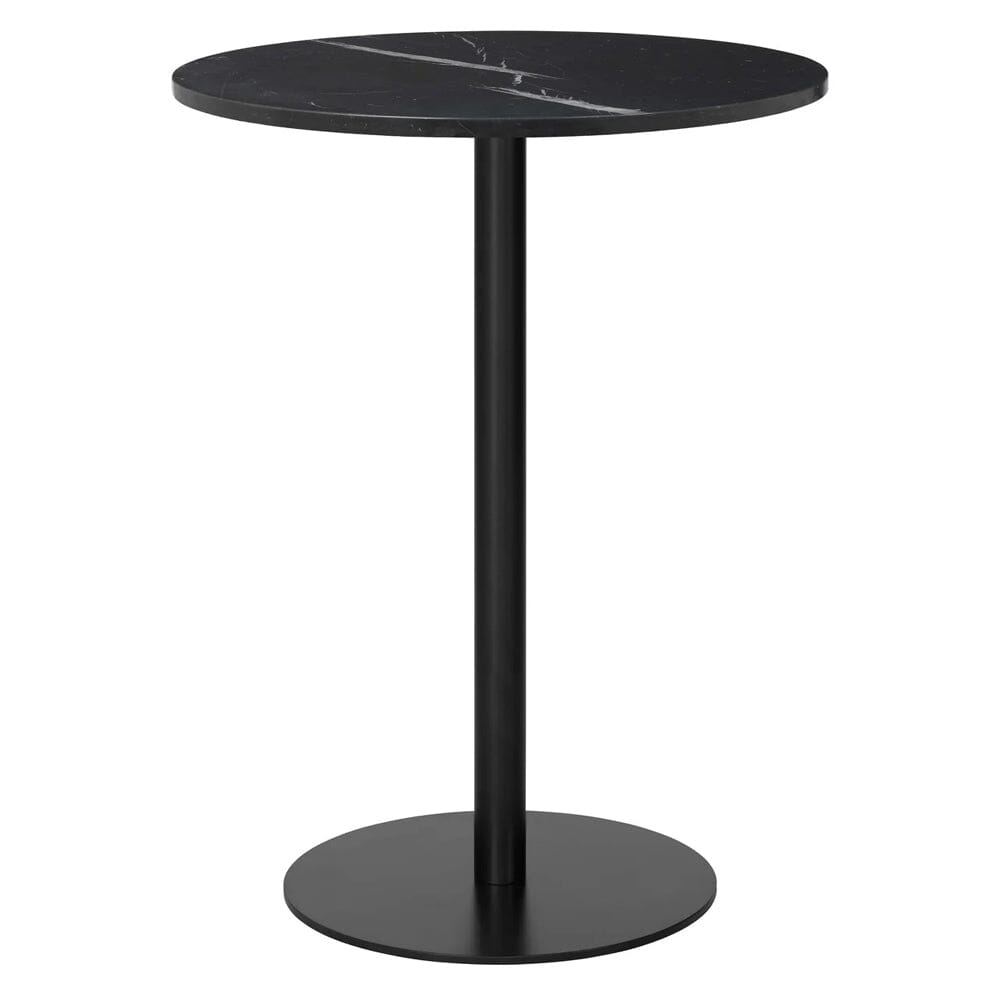1.0 Bar Table bar height tables Gubi Large Black base Black Marquina Marble