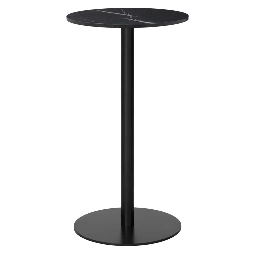 1.0 Bar Table bar height tables Gubi Small Black base Black Marquina Marble