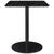 1.0 Square Dining Table Dining Tables Gubi 23.6" L x 23.6" W x 28.1" H Black base Black Marble