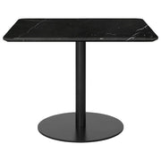 1.0 Square Lounge Table Dining Tables Gubi 23.6"W x 23.6"H x 23.6"D Black base Black Marble