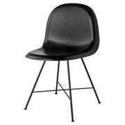 3D Dining Chair - Center Base Dining Chair Gubi Black Stained Beech 