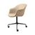 Bat Meeting Chair 4-Star Base with Castors - Fully Upholstered Chairs Gubi 